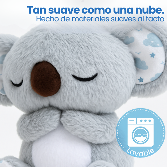 Koala Calmador de Sueño y Ansiedad con Respiración y Música – Peluche Tranquilizante Anti-Llanto