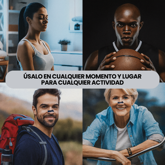Tiras Nasales Magnéticas - Antironquidos + Optimizadoras de Respiración