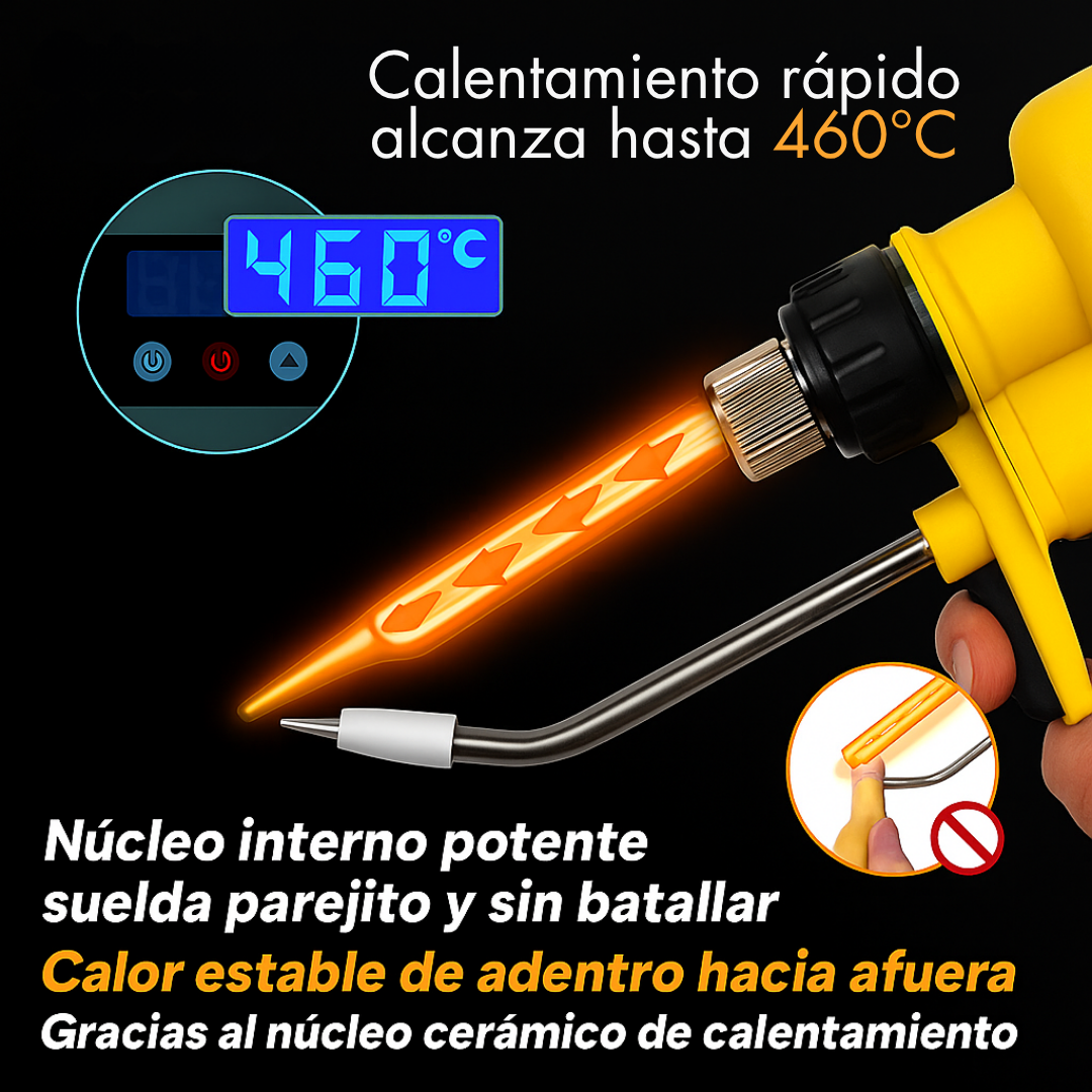 Cautín tipo Pistola para soldadura de Estaño (60W) - Pistola para soldar