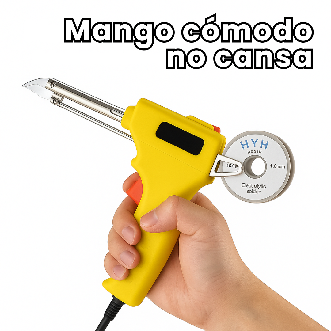 Cautín tipo Pistola para soldadura de Estaño (60W) - Pistola para soldar