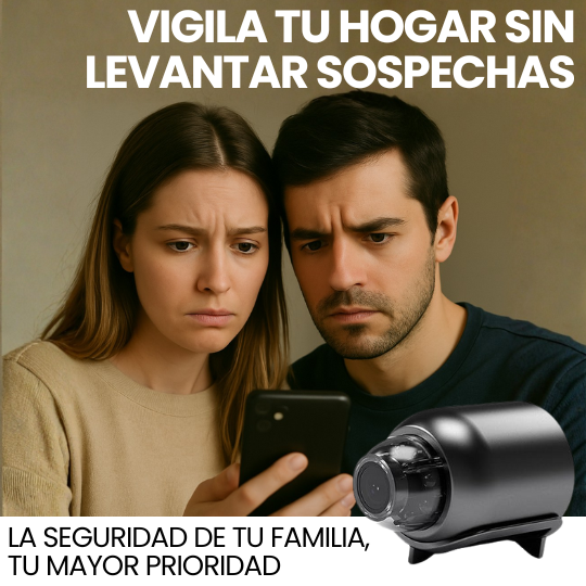 Mini Cámara Espía HD, WiFi, Inalámbrica - ¡Nuevo Modelo Mejorado!