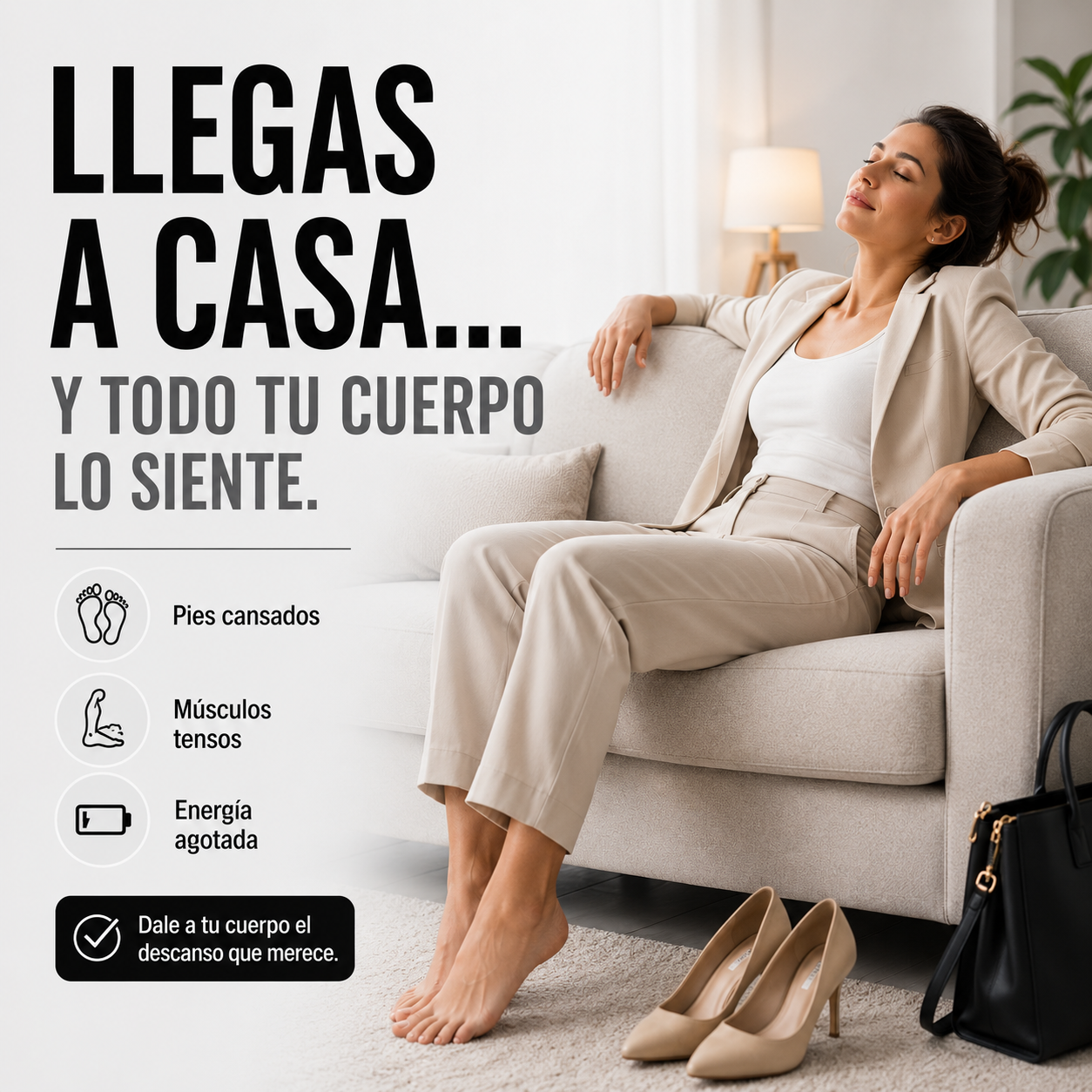 Kit Sandalias de Acupresión con Electroestimulador para Alivio del Dolor y Relajación Muscular