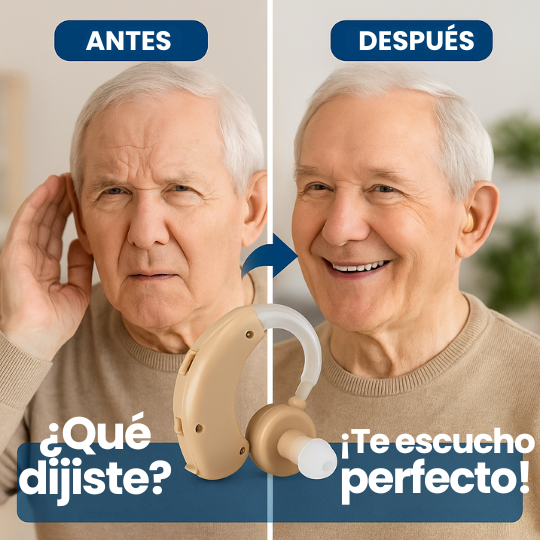 Amplificador Auditivo de Sonido para Personas con Problemas de Audición