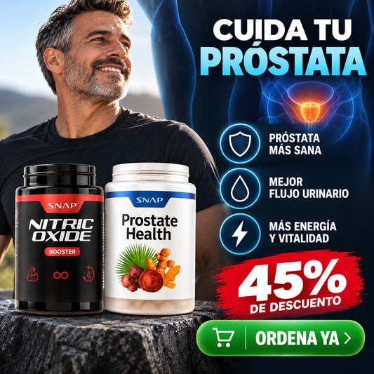 2-Pack Suplementos Salud Masculina: Prostata + Óxido Nítrico