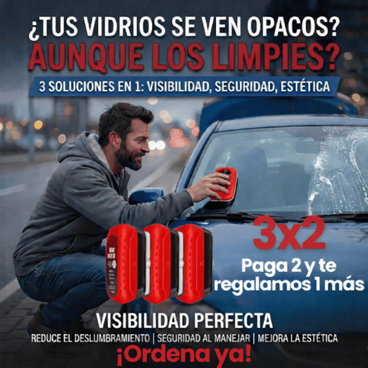 Cepillo Limpiador De Vidrios para Autos Removedor de Grasa y Pelicula Aceitosa
