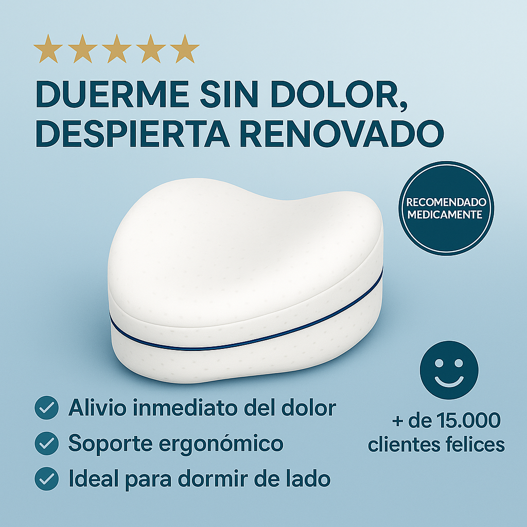 Almohada Ortopédica para Piernas y Rodillas – Suave, Lavable y de Descanso Total