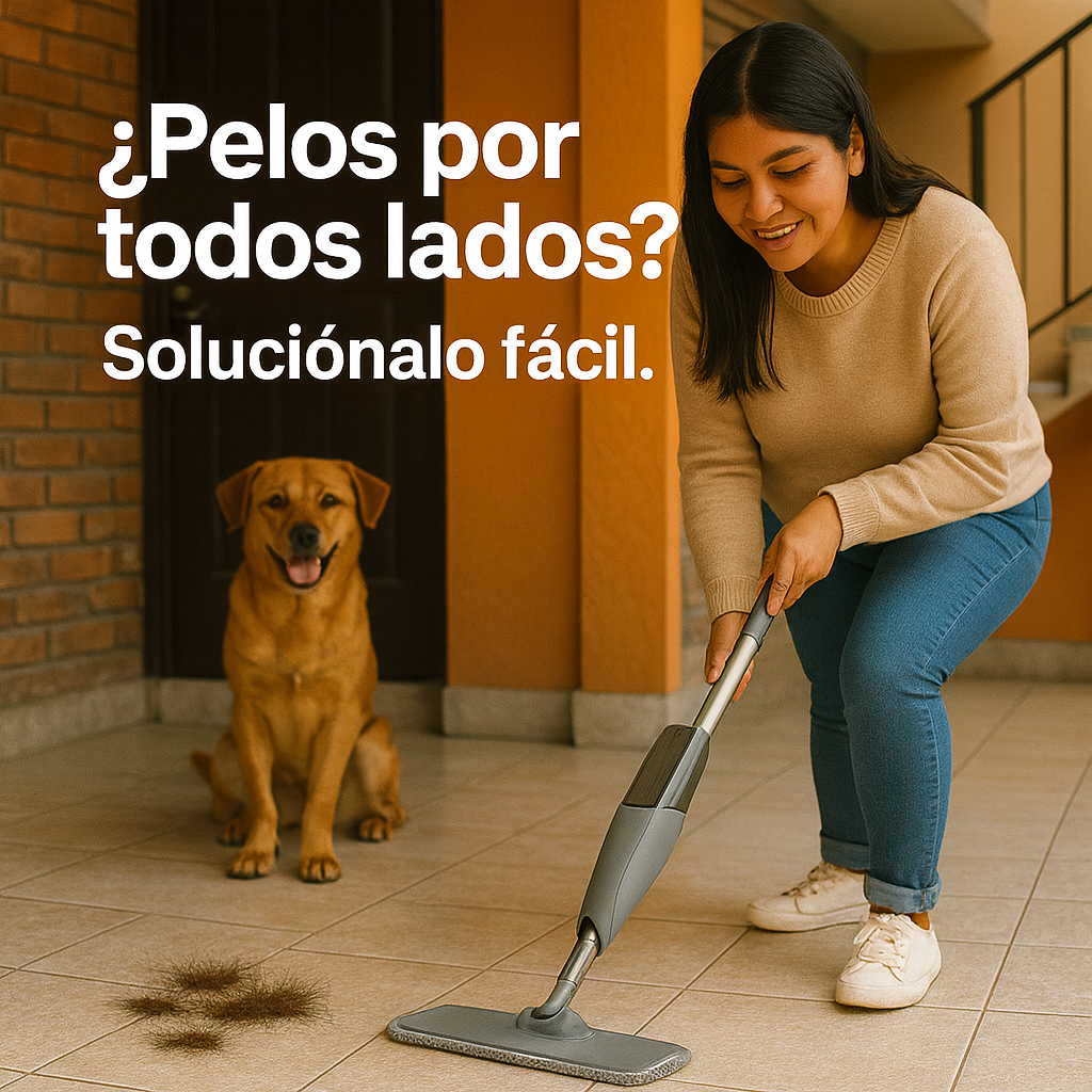 Trapeador con Atomizador y Accesorios - ¡Trapea como todo un Pro!