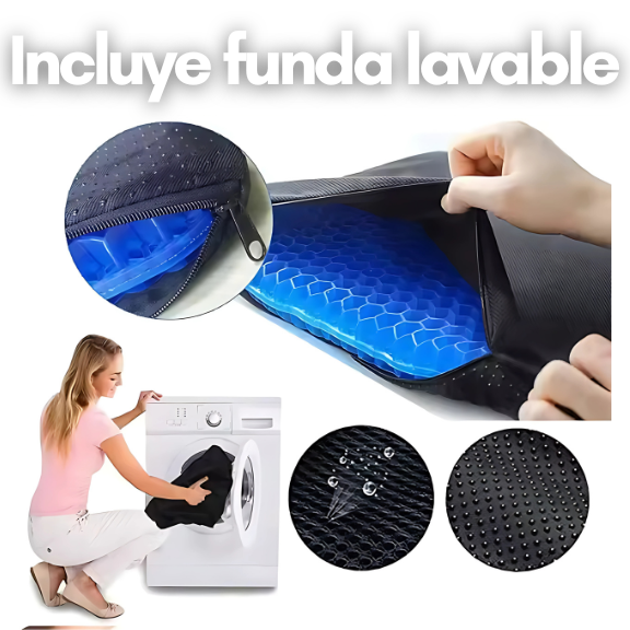 Cojín de Gel Ultra Suave - Previene Hemorroides y Mejora circulación