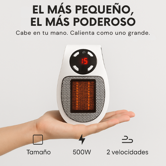 Calentador De Aire Eléctrico De 500w Enc