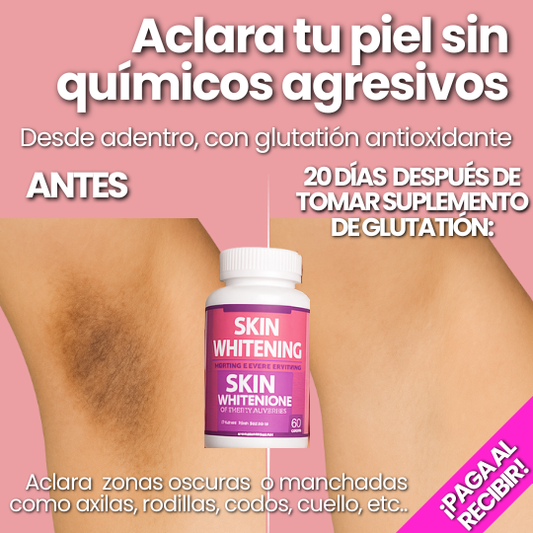 Suplemento Blanqueador de Piel de Glutatión - ¡Piel Radiante!