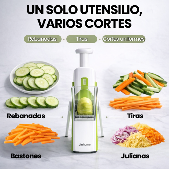 Cortador Multifuncional para Rebanar y Cortar Verduras - Sin Cortes en las Manos