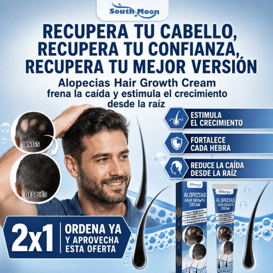 Crema Capilar Anticaída Y Crecimiento Intensivo - Para Cabello Débil Y Escaso ¡Dile Adiós a la Alopecia!