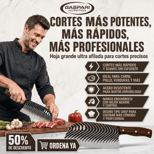 Cuchillo Grande De Acero Forjado Para Carne - Ultra Resistente