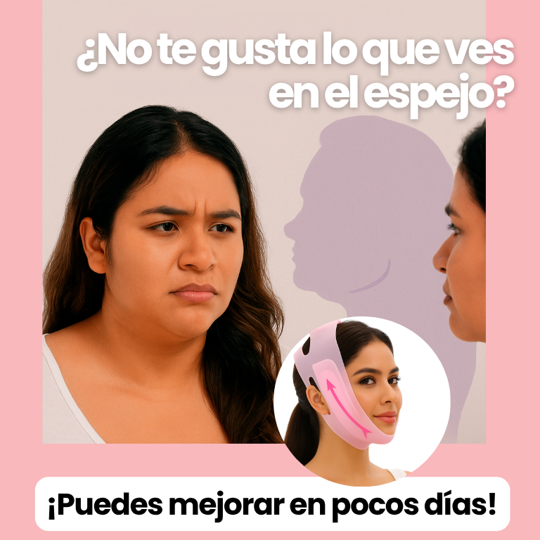 Moldeador Facial para Papada y Mejillas - Efecto Lifting - Reafirma y Reduce Volumen