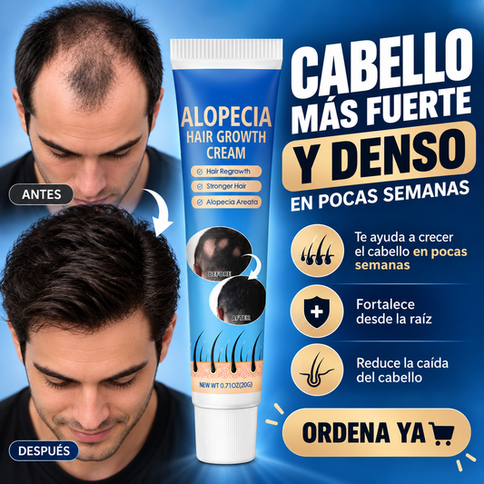 Crema Capilar Anticaída Y Crecimiento Intensivo - Para Cabello Débil Y Escaso ¡Dile Adiós a la Alopecia!
