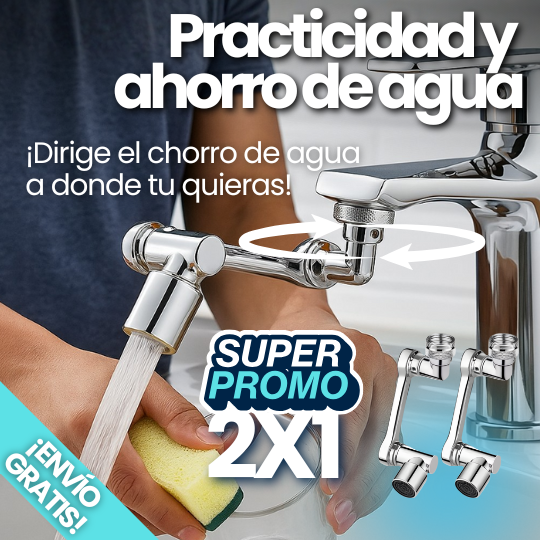 Extensor de Grifo Universal - ¡Giratorio 360° con Doble Modo de Agua!