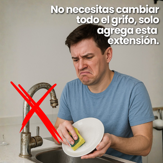 Extensor de Grifo Universal - ¡Giratorio 360° con Doble Modo de Agua!