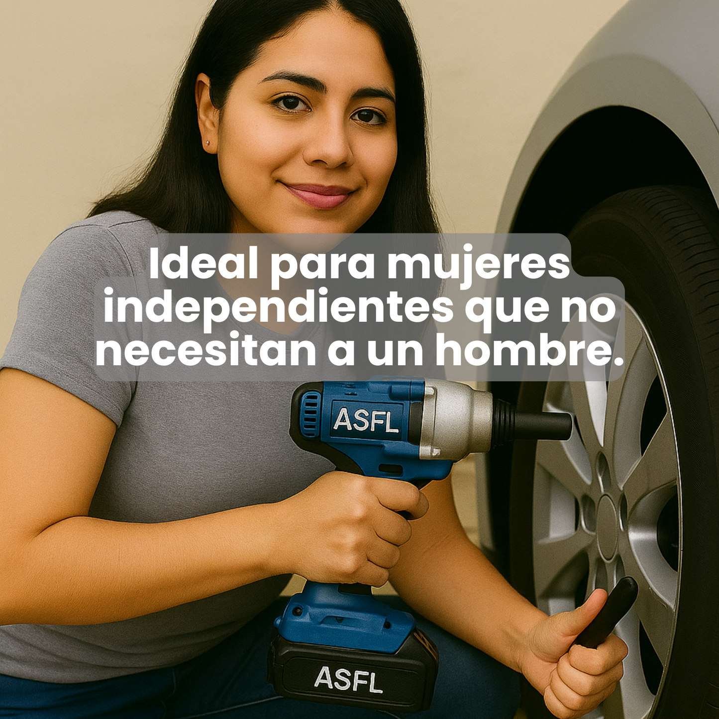 Llave Pistola De Impacto Inalámbrica + Kit Súper Completo con 2 Baterías