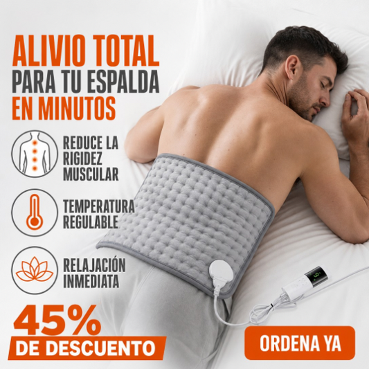 Manta Eléctrica Lumbar para Alivio Muscular y Relajación - Terapia de Calor para Espalda y Cintura