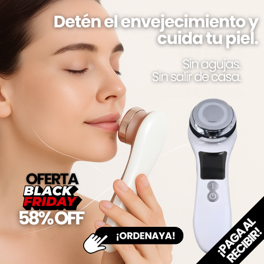 Masajeador Facial Anti-Edad con Terapia de Luz de Fotones - ¡Piel firme, suave y joven!