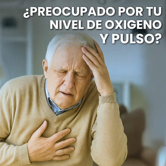 Oxímetro Digital de Dedo con Medidor de Ritmo Cardíaco