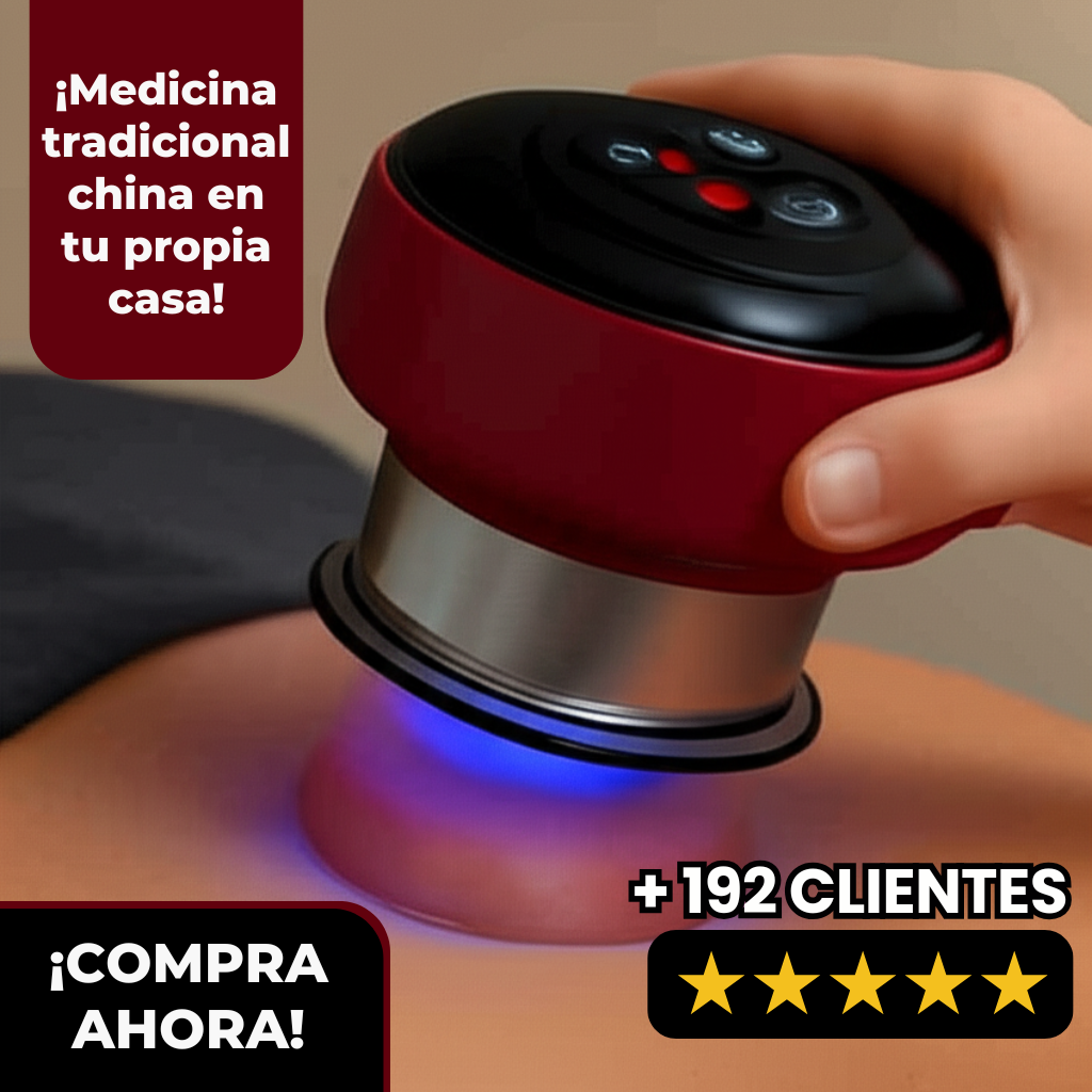 Ventosa Terapéutica de succión al vacío para Dolores, Circulación y Detox - Masajes Terapéuticos