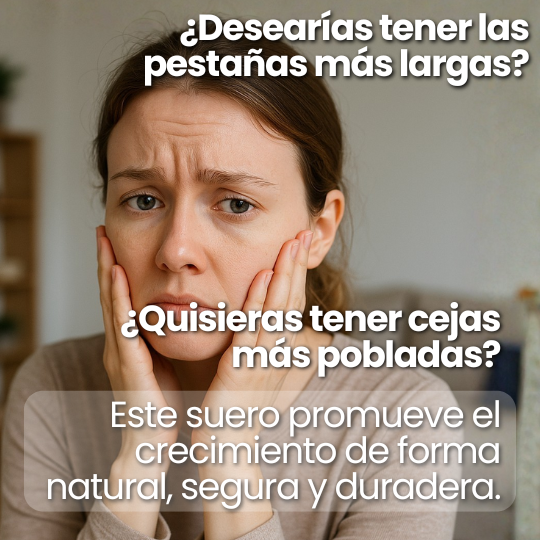 Serum Estimulador de crecimiento de pestañas y cejas - ¡Alarga y da Volumen!