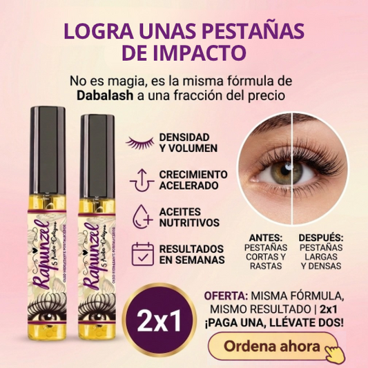 Serum Alargador y Fortalecedor de Pestañas con 5 Aceites Naturales y Colágeno ¡Luce unas Pestañas de Impacto!