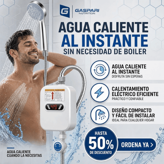 Sistema de Ducha Eléctrica con Calentador Instantáneo - Indicador de Temperatura en Pantalla Led