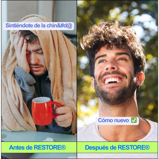 RESTORE® Capsulas Para La Cruda - ¡Despierta como nuevo, sin resaca!