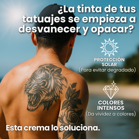 Crema Restauradora de Tatuajes - Da Vida a Colores y Profundiza los Negros