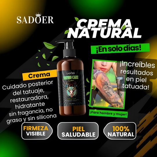 Crema Restauradora de Tatuajes - Da Vida a Colores y Profundiza los Negros