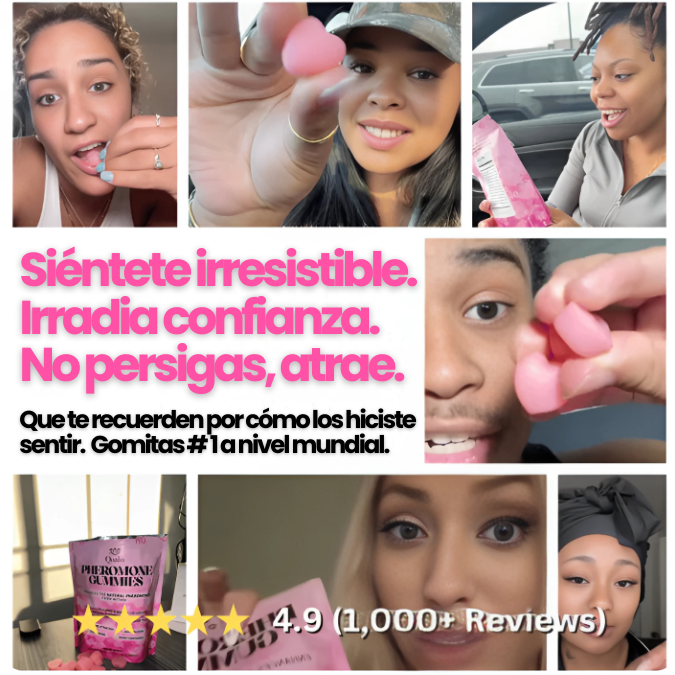 Gomitas con Feromonas para Enamoramiento y Atracción - ¡Vuélvete irresistible!