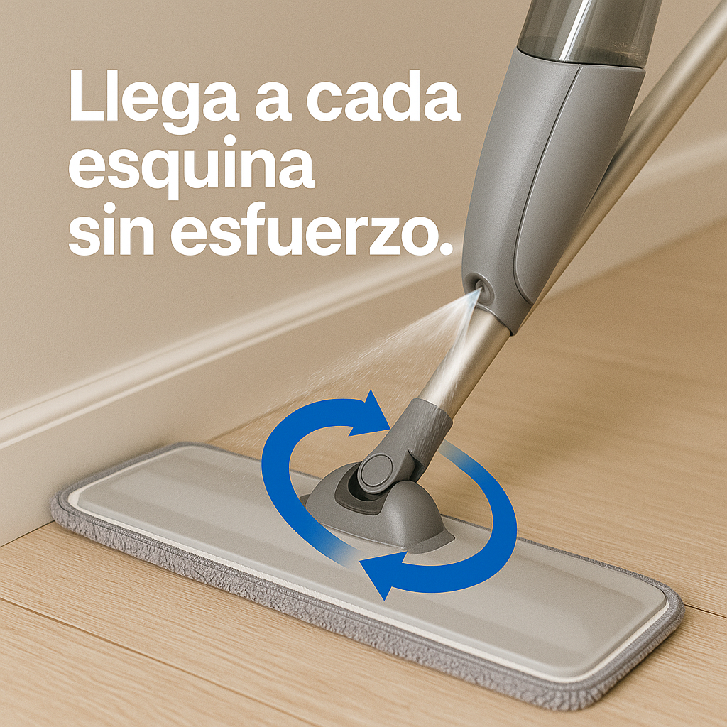 Trapeador con Atomizador y Accesorios - ¡Trapea como todo un Pro!