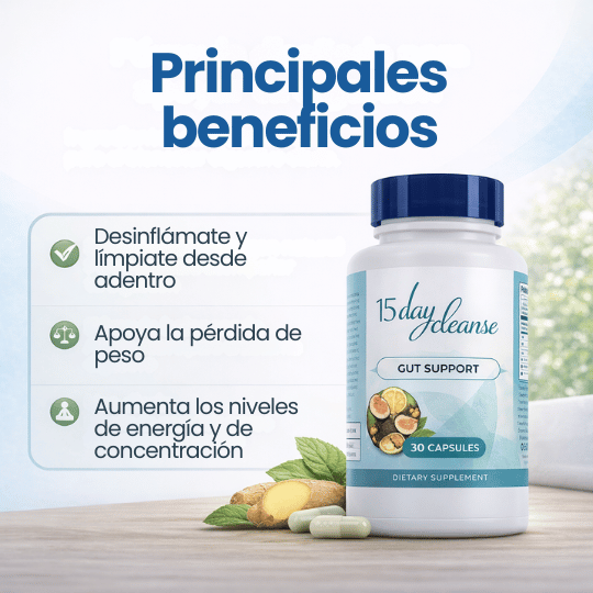Suplemento Detox de Colon 15 Días - ¡Saca todo de forma Natural!