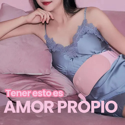 Banda Térmica con Masajeador Infrarrojo para Cólicos Menstruales