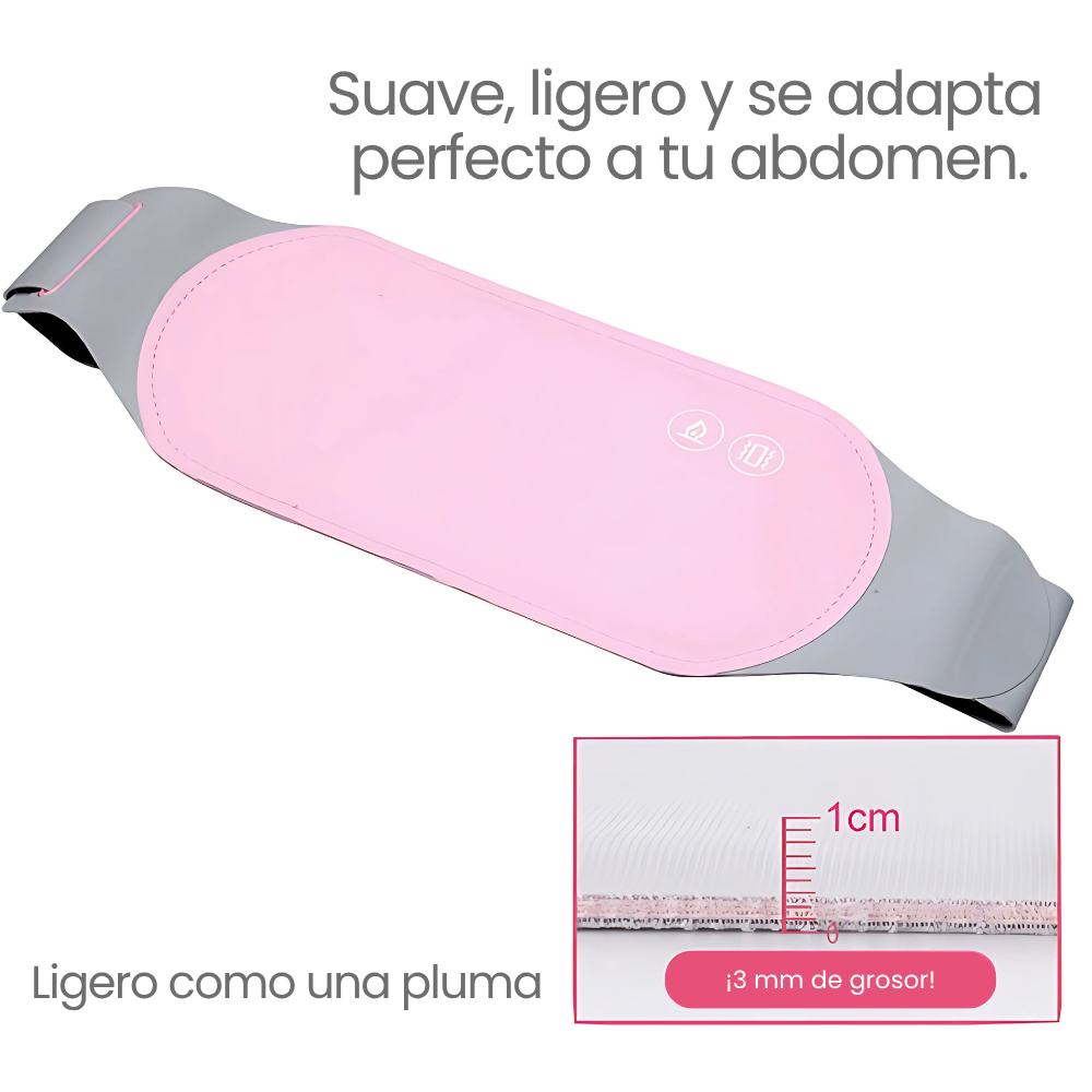 Banda Térmica con Masajeador Infrarrojo para Cólicos Menstruales