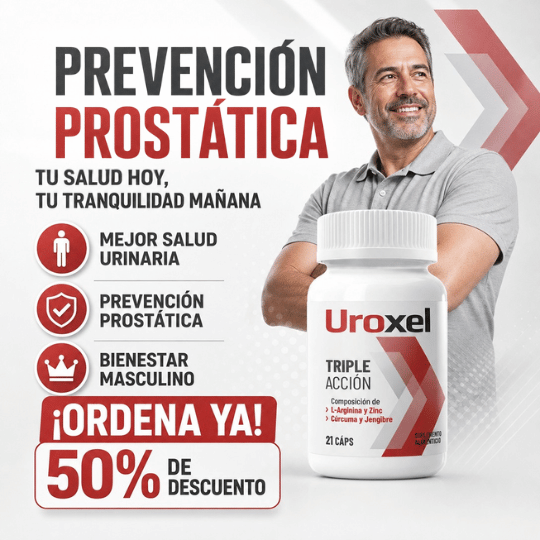Uroxel Triple Acción Bienestar Prostático y Flujo Urinario - 30 Cápsulas
